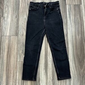 Zara High Rise Black Jeans